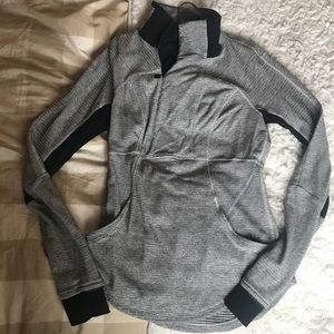 Black and white lulu lemon zip up
